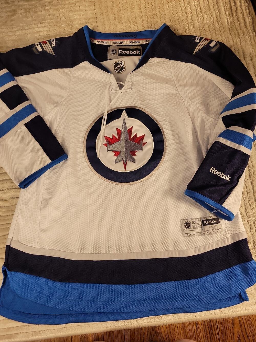 Reebok Winnipeg Jets Jersey NHL Hockey Youth Size L/XL Boys Kids Children